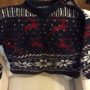 Vintage Rey Wear 100% Wool Hand knit Sweater
